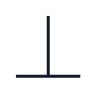 Perpendicularity GD&T symbol: Upright line on a horizontal base