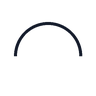 Profile of a line GD&T symbol: Open arc
